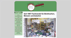 Desktop Screenshot of briefmarkenhaus-fuerth.de