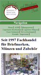 Mobile Screenshot of briefmarkenhaus-fuerth.de